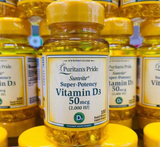  Viên uống Puritan’s Pride bổ sung Vitamin D3 50mcg 100 viên 