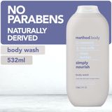  Sữa Tắm Hữu Cơ Tự Nhiên Method Body Simply Nourish Body Wash 532ml 