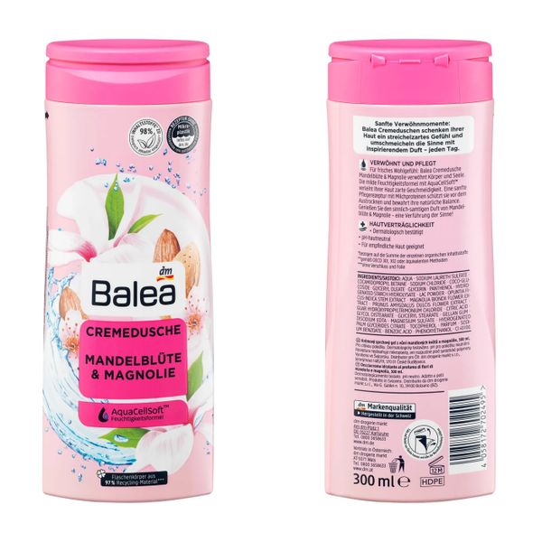  Sữa tắm dưỡng ẩm trắng da Balea 300ml 