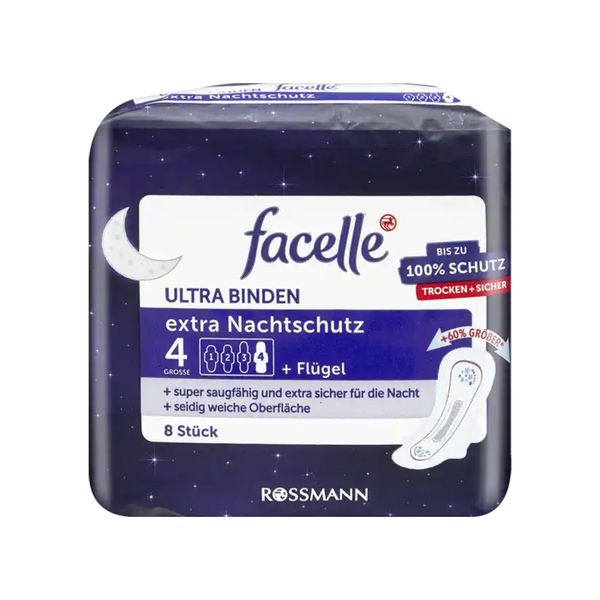  Băng vệ sinh ban đêm Facelle Ultra 8 miếng 