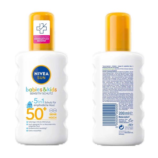  Kem Chống Nắng Trẻ Em Dạng Xịt Nivea Sun Kids 50+ 200ml 