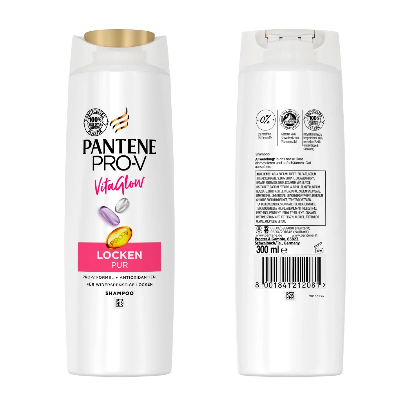 Dầu gội đầu Pantene ProV Locken 300ml Siêu thị hàng Châu Âu Đức Mỹ