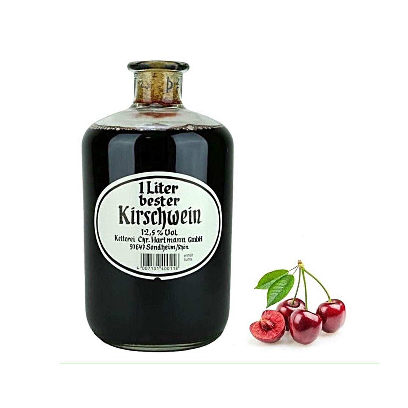 Vang Cherry Kirschwein 12.5% - chai 1 lít - Đức – Siêu thị hàng Châu Âu ...