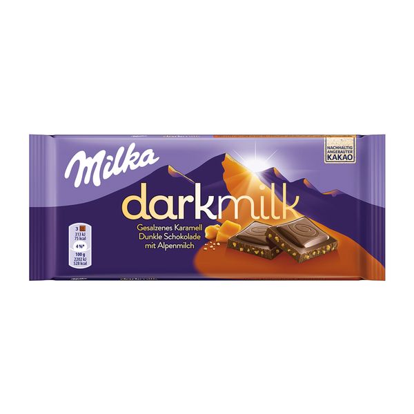  Socola đen vị sữa&caramel mặn Milka 