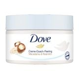  Tẩy da chết  hương macca  Dove Creme-Dusch-Peeling Macadamia & Reismilch 225ml Đức 