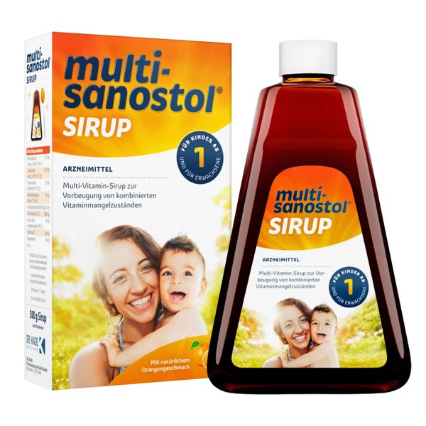  Vitamin Tổng Hợp Multi Sanostol Sirup Cho Bé Từ 1 – 3 Tuổi, 300g 