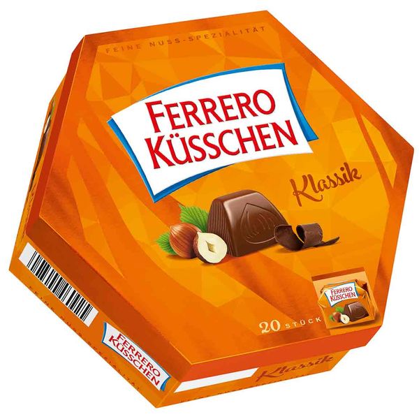  Socola Ferrero Kusschen nhân hạt dẻ 20v (hộp) 