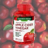  VIÊN UỐNG GIẢM CÂN GIẤM TÁO NATURE'S TRUTH APPLE CIDER VINEGAR 1200MG,180 VIÊN (Hộp) 