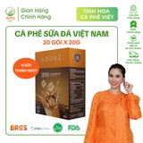  Combo 2 Hộp Cà Phê Hoà Tan - Cappuccino Nutty Nutrition (Mix 4 vị) và Cà Phê Sữa Đá Việt Nam ADORÉ 1890 