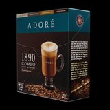  Cà Phê Cappuccino ADORÉ 1890 Nutty Nutrition, Cafe Hòa Tan 4 Vị Thơm Ngon Cao Cấp Hộp 320gr (20gr x 16 gói), 4gói mỗi vị 
