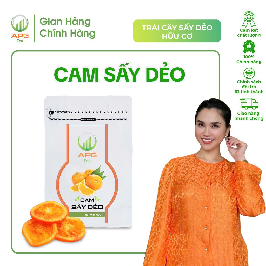 Cam sấy dẻo hữu cơ