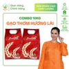  Combo 2 Túi (10Kg) Gạo thơm Hương Lài - Cơm dẻo nhiều, vị ngọt hậu, hữu cơ - APG ECO 