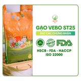  Gạo Vebo ST25 APG ECO Túi 2Kg Hữu cơ, Dẻo, Thơm lá dứa - Phiên bản Tết Ất Tỵ 2025 