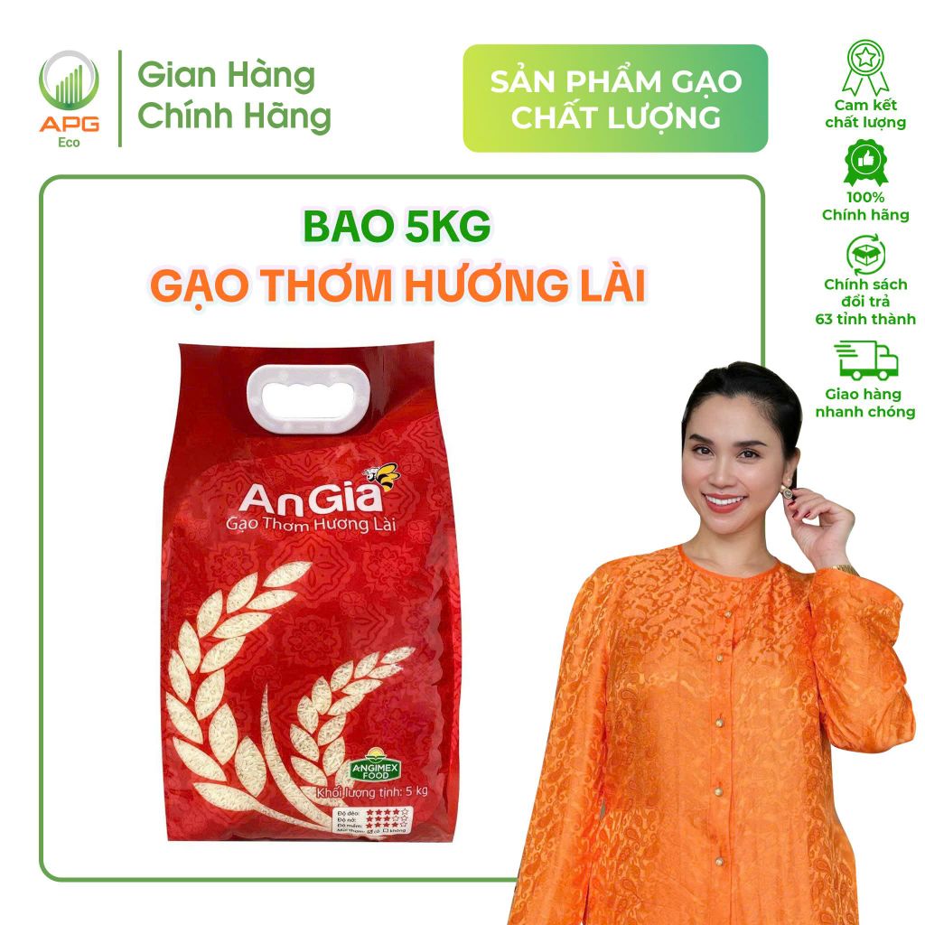 Gạo Hương Lài - Túi 5kg - Gạo hữu cơ APG ECO