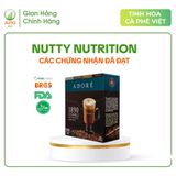  2 Hộp Cà Phê Cappuccino ADORÉ 1890 Nutty Nutrition, Cafe Hòa Tan 4 Vị Thơm Ngon Cao Cấp Hộp 320gr (20gr x 16 gói), 4gói mỗi vị 