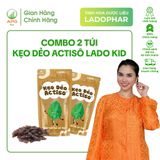  COMBO 2 TÚI KẸO DẺO ACTISÔ LADO KID HỖ TRỢ ĂN NGON MIỆNG, TÚI 40G 