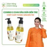  2 Chai Dầu Dừa Nấu Thủ Công APG ECO Chiết Xuất Từ Đặc Sản Bến Tre, Quy cách Chai 250ML 