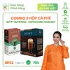  Combo 2 Hộp Cà Phê Hoà Tan - Cappuccino Nutty Nutrition (Mix 4 vị) và Cappuccino Hazelnut (Vị Hạt Dẻ) ADORÉ 1890 
