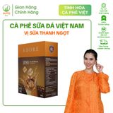  Cà Phê Sữa Đá Việt Nam ADORÉ 1890 Cafe Hòa Tan Vị Truyền Thống Đậm Đà Hộp 400g (20gr x 20 gói) 