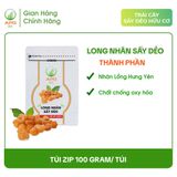  Long nhãn sấy dẻo hữu cơ APG ECO Túi Zip 100Gr| Trái Cây Sấy Dẻo 