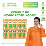  COMBO 10 TÚI KẸO DẺO ACTISÔ LADO KID HỖ TRỢ ĂN NGON MIỆNG, TÚI 40G 