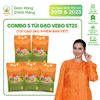  Combo 5 Túi Gạo 2Kg Vebo ST25 APG ECO Hữu cơ, Dẻo, Thơm lá dứa - Phiên bản Tết Ất Tỵ 2025 