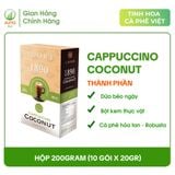  Cà Phê Hòa Tan ADORÉ 1890 Cappuccino Coconut Cafe 3in1 Vị Dừa Thơm Ngậy Giúp Tỉnh Táo Tập Trung Hộp 200g (10 gói x 20g) 