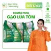  Combo 3 túi gạo Lúa Tôm thượng hạng, hữu cơ (thực nhận 15kg) 