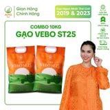  Combo 10kg (2 túi) gạo Vebo ST25, hữu cơ, thượng hạng (thực nhận 10kg) 