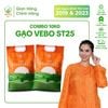  Combo 10kg (2 túi) gạo Vebo ST25, hữu cơ, thượng hạng (thực nhận 10kg) 