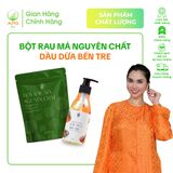  Combo Bột Rau Má Nguyên Chất và Dầu Dừa Nấu Thủ Công APG ECO Chiết Xuất Từ Đặc Sản Bến Tre Chai 250ML 