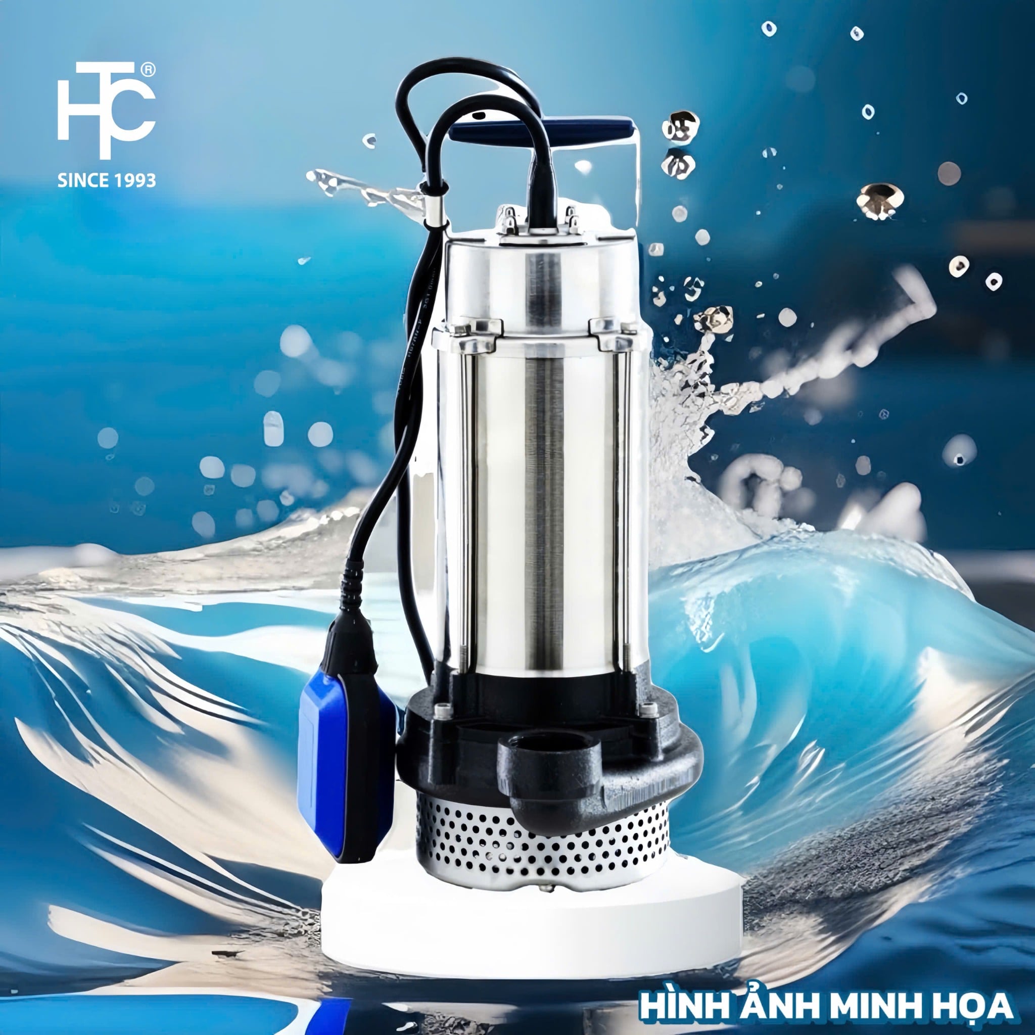 BƠM CHÌM NƯỚC SẠCH GALAXY 0.75HP 220V CÓ PHAO