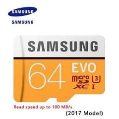 THẺ NHỚ SAMSUNG EVO SDXC 64GB CLASS 10 UHS-I 100MB/S