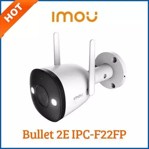 CAMERA WIFI IMOU BULLET 2E IPC- F22FP-0280B 2MP GHI HÌNH MÀU BAN ĐÊM