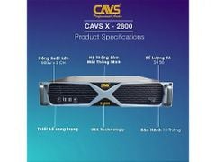 Cục đẩy công suất 2 kênh CAVS X2800