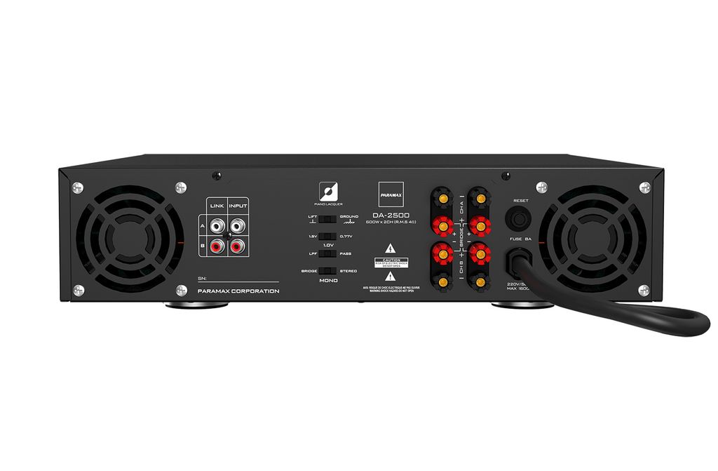 Cục đẩy công suất 2 kênh Paramax DA 2500