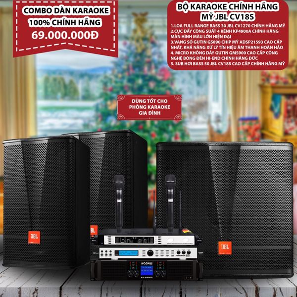 DÀN KARAOKE JBL CV18S CHÍNH HÃNG MỸ