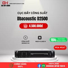 Cục đẩy 2 kênh dBacoustic D2500