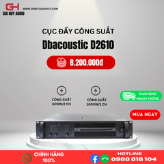 Cục đẩy công suất 3 kênh DBacoustic D2610