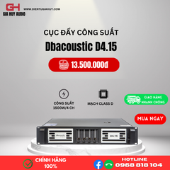 Cục đẩy công suất 4 kênh dBacoustic D4.15