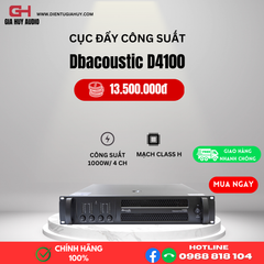 Cục đẩy công suất 4 kênh DBacoustic D4100