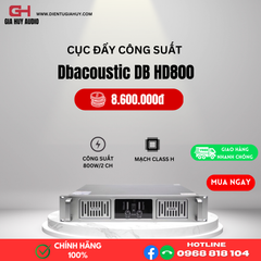 Cục đẩy 2 Kênh DBacoustic HD800