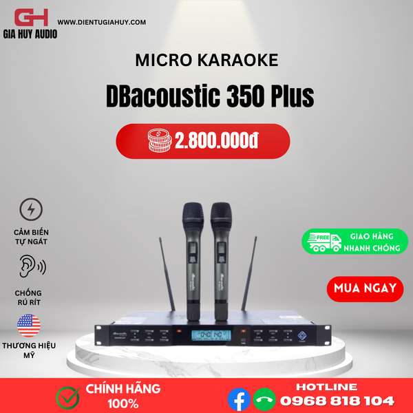 Micro không dây DBacoustic 350 Plus