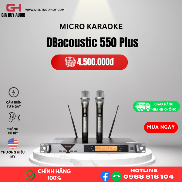 Micro không dây DBacoustic 550 Plus