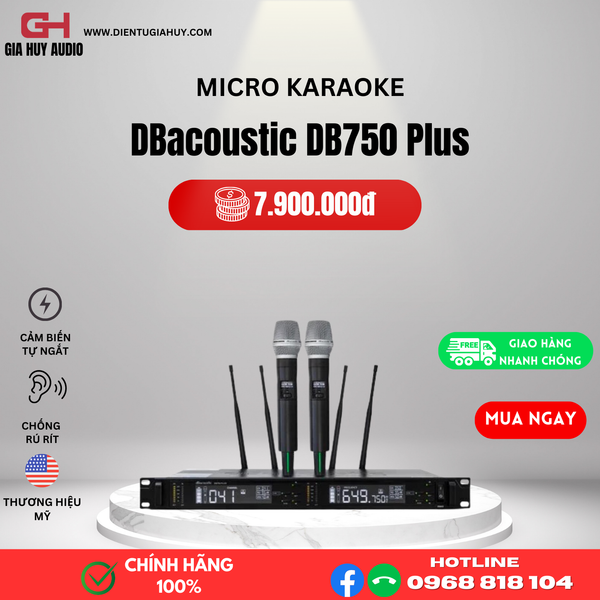 Micro không dây DBacoustic DB750 Plus