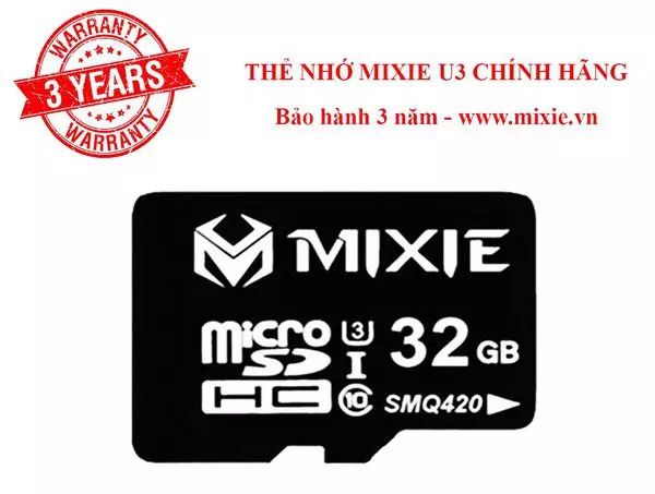 THẺ NHỚ MIXIE 32GB U3 TF TỐC ĐỘ GHI 70M/S CHÍNH HÃNG THƯƠNG HIỆU THÁI LAN