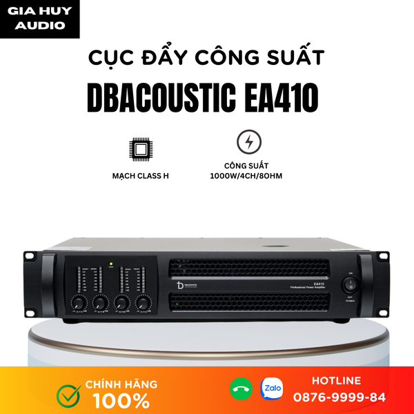 Cục đẩy công suất 4 kênh Dbacoustic EA410