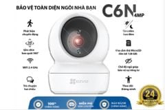 CAMERA IP WIFI EZVIZ C6N 4MP ĐỘ PHÂN GIẢI 2K ĐÀM THOẠI 2 CHIỀU, XOAY 360 ĐỘ