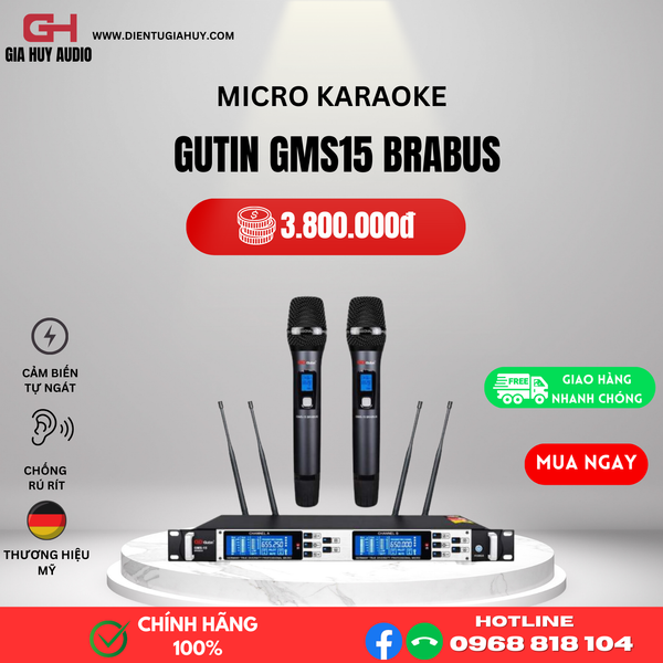 Micro không dây GUTIN GMS15 BRABUS (ĐỨC)