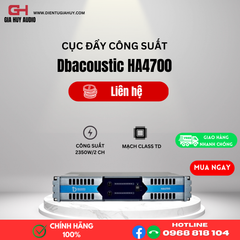 Cục đẩy 2 kênh Dbacoustic HA4700